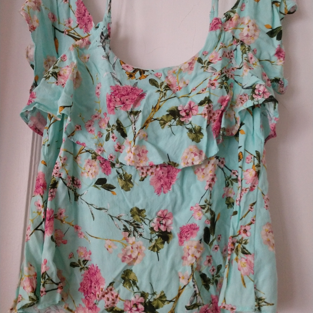 Bobeau L off-shoulder flowy top - Picture 5 of 6